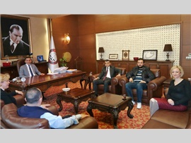 ZİYARET-Yılın iş kadını,Kadem üyesi Saliha ADICAN, Başkanımızı makamında ziyaret etti
