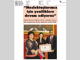 BASINDA BAROMUZ (Baro Bşk. Er: "Çocuklarımız İçin Yeni Projelere Adım Attık)