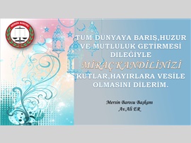 MİRAÇ KANDİLİNİZ KUTLU OLSUN