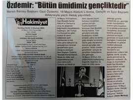 Başkanımızdan 23 Nisan Ulusal Egemenlik ve Çocuk Bayramı mesajı