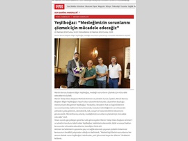 BASINDA BAROMUZ (Mersin Tabip Odası'ndan Baro Başkanımız Bilgin Yeşilboğaz'a Ziyaret)