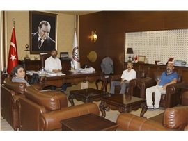 MERSİN CEZAEVİ MÜDÜRÜ RECEP GÖĞÜS’TEN BARO BAŞKANIMIZA ZİYARET