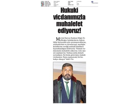 BASINDA BAROMUZ (Yeşilboğaz: "Avukatların Mücadeleleri Yasalarla Engellenmeye Çalışılıyor")