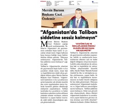 Özdemir; "Afganistan'da Taliban şiddetine sessiz kalmayın"