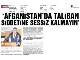 Özdemir; "Afganistan'da Taliban şiddetine sessiz kalmayın"