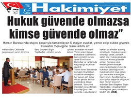 BASINDA BAROMUZ (Yeşilboğaz, "Hukuk Güvende Değilse, Kimse Güvende Değil")