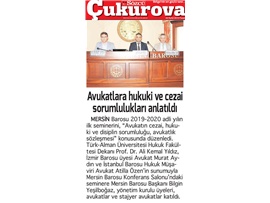BASINDA BAROMUZ (Avukatlara Hukuki ve Cezai Sorumlulukları Anlatıldı)