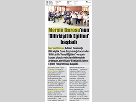 BASINDA BAROMUZ (Bilirkişilik Temel Eğitim Programı Başladı)