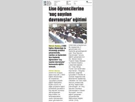 BASINDA BAROMUZ (Mersin Barosu'ndan Lise Öğrencilerine 'Suç Sayılan Davranışlar' Eğitimi) 21.10.2017