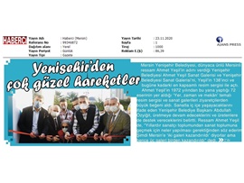 BASINDA BAROMUZ (Başkanımız Yeşilboğaz, Ahmet Yeşil Sanat Galerisi'nin açılışına katıldı)