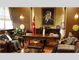 ZİYARET - Mersin Emniyet Müd.Yrd. ve Güvenlik Şube Müdürü Başkanımızı ziyaret ettiler.