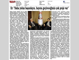 BASINDA BAROMUZ (Baro Bşk. Er, "Hayata Geçireceğimiz Çok Proje Var")