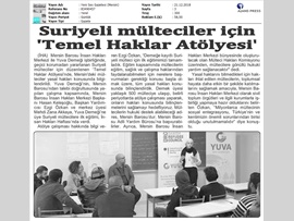 BASINDA BAROMUZ (Suriyeli Mültecilere Temel Haklar Atölyesi Yapıldı)