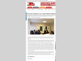 BASINDA BAROMUZ (Suriyeli Mültecilere Temel Haklar Atölyesi Yapıldı)