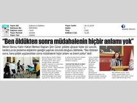 AV. ŞİRİN GÜNER: ("Şiddet Gerçekleşmeden Devlet Önlem Almalı")
