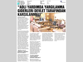 BASINDA BAROMUZ ("Adli Yargılanma Giderleri Devlet Tarafından Karşılanmalı")