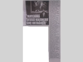 BASINDA BAROMUZ (Baro Başkanımız Maraş Katliamını Kınadı)