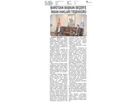 BASINDA BAROMUZ (Baro'dan Vahap Seçer'e İnsan Hakları Teşekkürü)