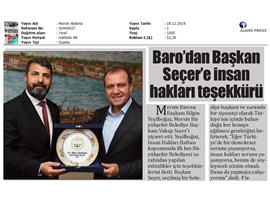 BASINDA BAROMUZ (Baro'dan Vahap Seçer'e İnsan Hakları Teşekkürü)
