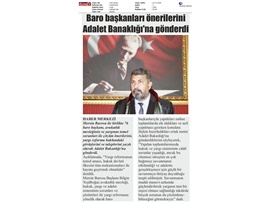 Baro başkanları "yargı reformu" önerilerini Adalet Bakanlığı'na gönderdi