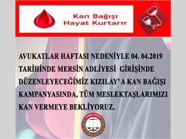 KIZILAY' A KAN BAĞIŞI KAMPANYASI