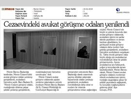 BASINDA BAROMUZ (Mersin Cezaevi'nde Avukat Görüşme Odaları Yenilendi)