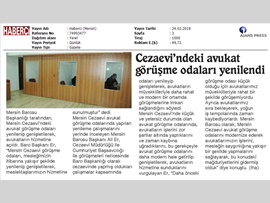 BASINDA BAROMUZ (Mersin Cezaevi'nde Avukat Görüşme Odaları Yenilendi)