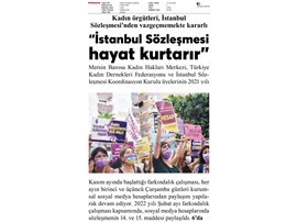 Barolar ve kadın örgütleri, İstanbul Sözleşmesi'nden vazgeçmemekte kararlı