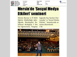 BASINDA BAROMUZ (Mersin Barosu'ndan 5000 Çocuğa Eğitim)