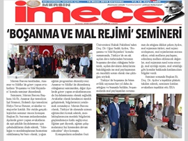 BASINDA BAROMUZ (Boşanma ve Mal Rejimleri Semineri)
