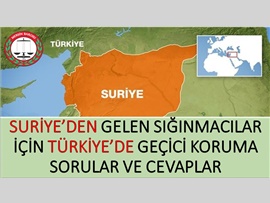 Suriye'den gelen sığınmacılar için Türkiye'de geçici koruma il ilgili sorular ve cevaplar