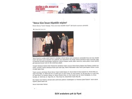 "Amca Size İnsan Diyebilir miyim?" tiyatro oyunu sahnelendi