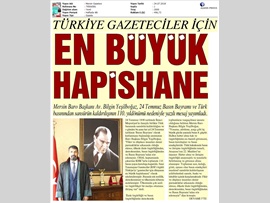 BASINDA BAROMUZ (Yeşilboğaz: "Türkiye, Gazeteciler İçin Dünyanın En Büyük Hapishanesi")