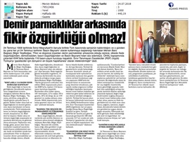 BASINDA BAROMUZ (Yeşilboğaz: "Türkiye, Gazeteciler İçin Dünyanın En Büyük Hapishanesi")