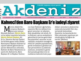 BASINDA BARO (Komisyon Başkanı Ziyareti) 24.08.2017