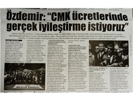 CMK VE AAÜT ÜCRETLERİ İYİLEŞTİRİLMELİ- BASIN AÇIKLAMASI