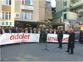 BARO BAŞKANIMIZ AV. BİLGİN YEŞİLBOĞAZ, ARTVİN’DE ADALET NÖBETİNE KATILDI