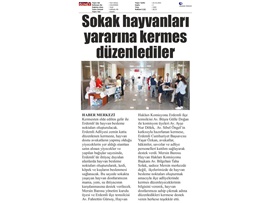 Hayvan Hakları Komisyonumuz, Erdemli'de hayvan dostlarımız yararına kermes düzenledi