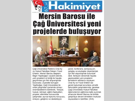 BASINDA BAROMUZ (Mersin Barosu ve Çağ Üniversitesi Yeni Projelerde Buluşuyor)