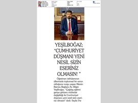 BASINDA BAROMUZ (Öğretmenler Günü Mesajı)