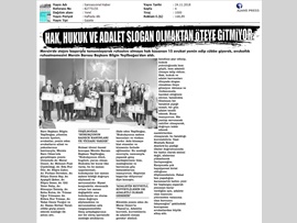 BASINDA BAROMUZ (Yemin Töreni-Hak, Hukuk, Adalet Slogan Olmaktan Öteye Gitmiyor)