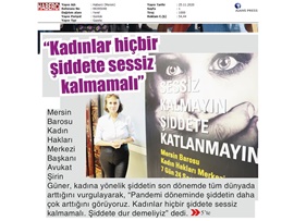 BASINDA BAROMUZ (Kadına Şiddete Karşı Uluslararası Mücadele Günü mesajı)
