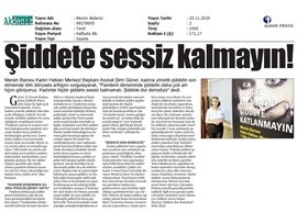 BASINDA BAROMUZ (Kadına Şiddete Karşı Uluslararası Mücadele Günü mesajı)
