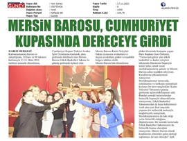 Cumhuriyet Kupası maçında dereceye giren avukatlarımıza plaket verildi