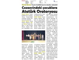 Avukatlarımız cezaevindeki çocuklar için Atatürk Oratoryosu'nu sahneledi