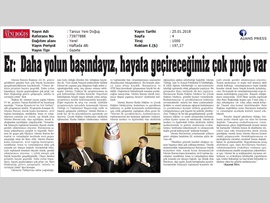 BASINDA BAROMUZ (Baro Bşk. Er, "Hayata Geçireceğimiz Çok Proje Var")
