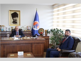 BARO BAŞKANIMIZ VE YÖNETİM KURULUMUZDAN MEÜ REKTÖRÜ AHMET ÇAMSARI’YA ZİYARET