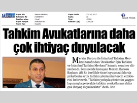 BASINDA BAROMUZ (Avukatlar İçin Tahkim ve İstanbul Tahkim Merkezi)