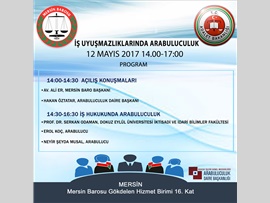 İş Uyuşmazlıklarında Arabuluculuk (12 MAYIS 2017)