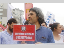 MERSİN BAROSU EMEK, ÖZGÜRLÜK, ADALET, İNSANCA YAŞAM İÇİN 1 MAYIS’TA ALANDA